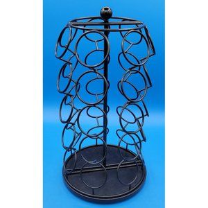 Keurig Rotating K Cup Holder Carousel 35 Coffee Pods Black Storage Rack